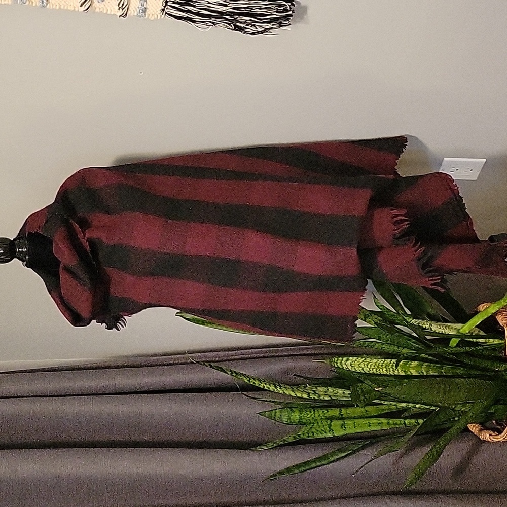 Wool Buffalo Check Blanket Scarf